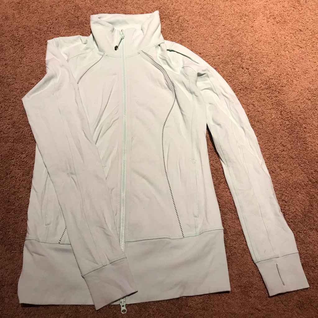 Lululemon Light Mint Green Jacket Full Zip